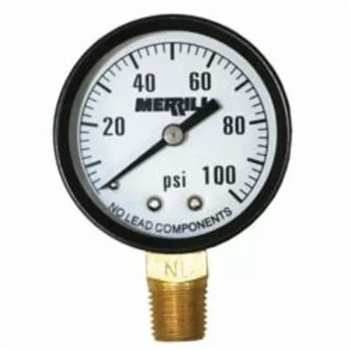 0-100 LB. PRESSURE GAUGE - NO LEAD