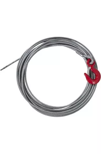 6mm x 20mtr Winch Rope c/w Latch Hook