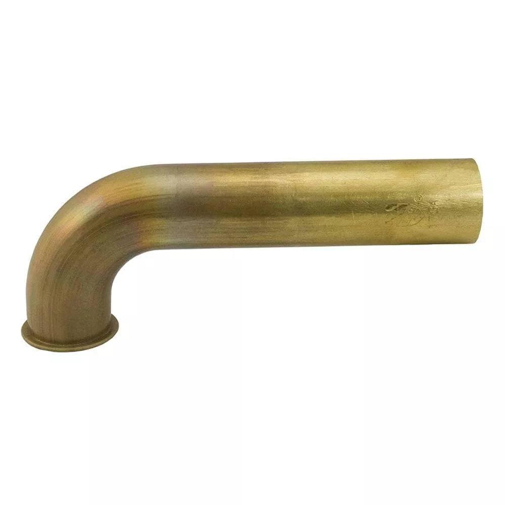 (DISCONTINUED) 1-1/2" x 7" Rough Brass Direct Connection Waste Arm 17 Gauge