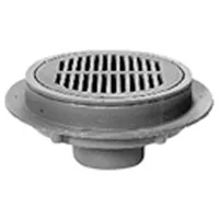 Zurn Z526 4" NH, 12" Dia, Adjustable Heavy Duty Drain w/ Secondary Strainer