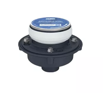 Zurn ZN415-2NH-5B 2"No Hub Cast Iron Floor Drain w/ EZ1 Technology And5" Adjustable Polished Nickle Strainer