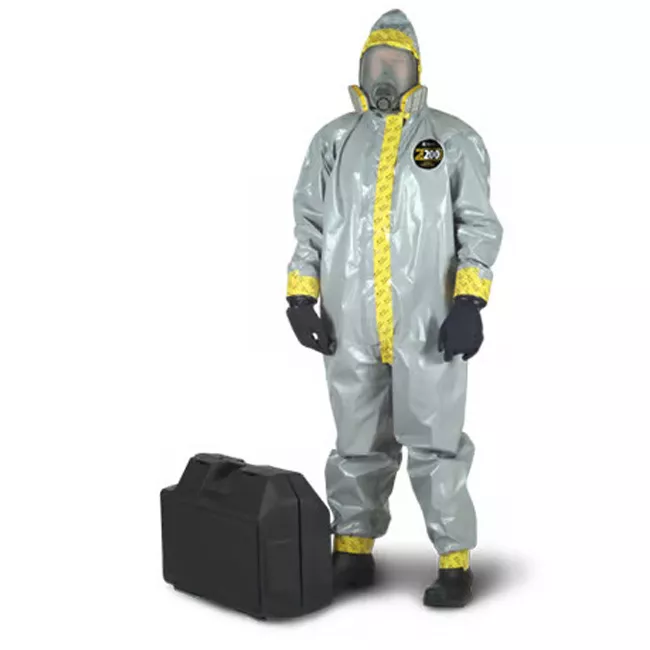 Zytron 200 Coverall w/ Hood, Elastic Wrists, & Sock Boot